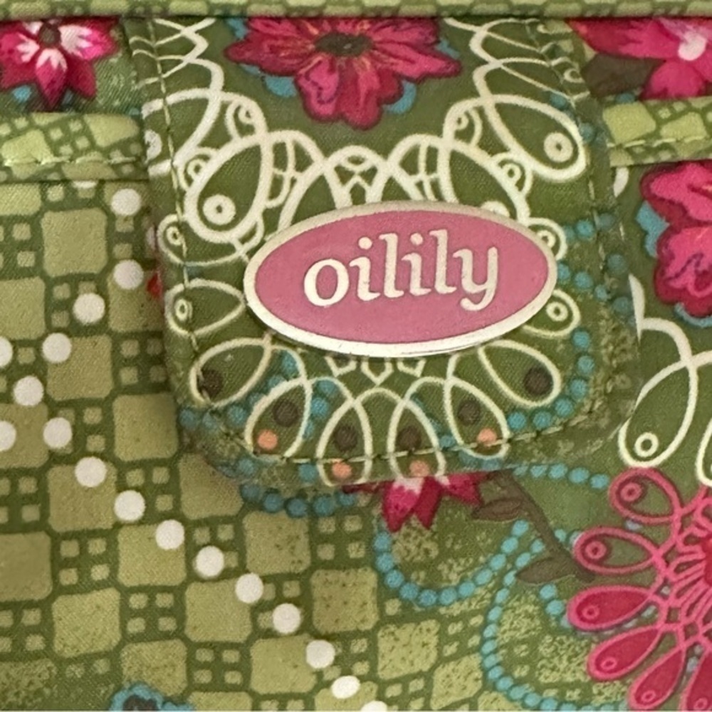 OILILY pink and green floral TRAVEL cosmetics bag - Picture 2 of 9